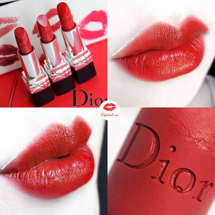 Review Son Dior 888 Rouge Strong Matte Màu Đỏ Cam Tươi Tắn