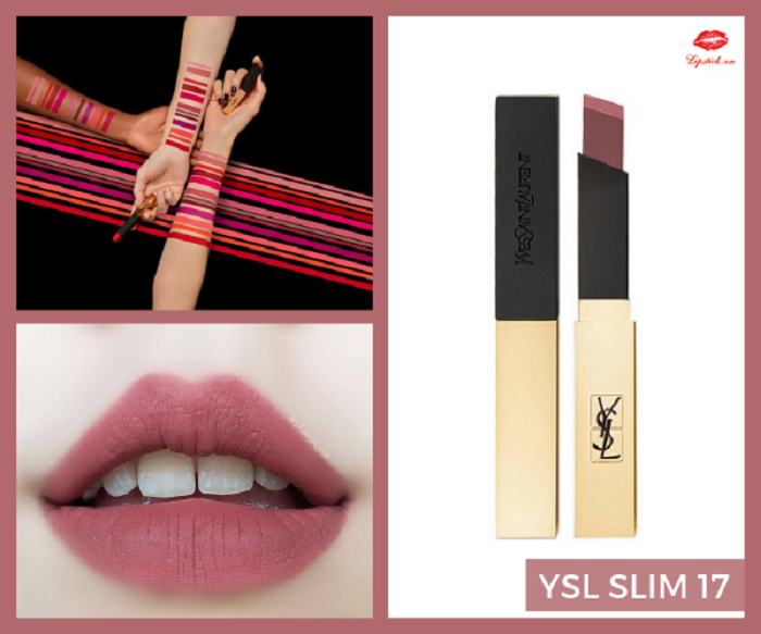 Review Son Ysl Slim 17 Nude Antonym Hồng Nâu Thời Thượng 